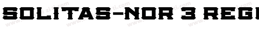 Solitas-Nor 3 Regula字体转换